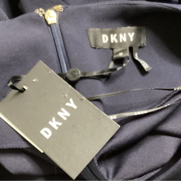 DKNY Pleated Bell Sleeve Sheath Dress 10 NWT - Picture 10 of 11